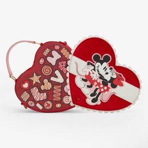 NWT Loungefly Disney Mickey Mouse & Minnie Mouse Heart Shaped Scented Crossbody